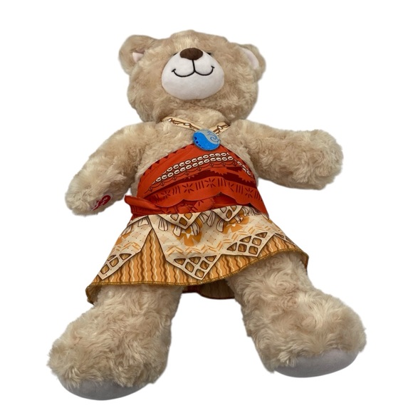 Disney Build A Bear Moana Outfit Plush Stuffed Princess Toy Sings 16 In BAB Gift - Picture 3 of 11